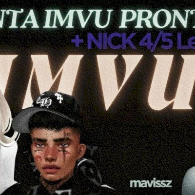 [ Mais Barato ] Conta Imvu Pronta + Nick 4/5 Letras!