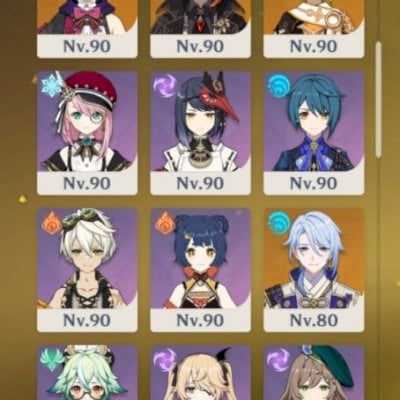 Conta Genshin Impact e Hokai: Star Rail - Muitos Personagens e armas/cones t5