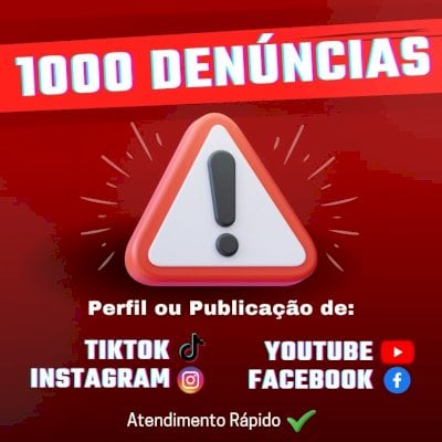 🚫 COMPRE DENÚNCIAS PARA PERFIL/POST DE INSTA, TIKTOK, YOUTUBE, KWAI OU FACEBOOK