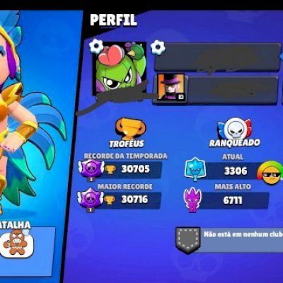 Conta Brawl Stars com 30K de troféus e Skins Lendárias