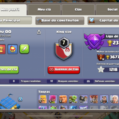 Cv 12 só falta os heróis pra ficar full lvl 181 1200 estrelas de war