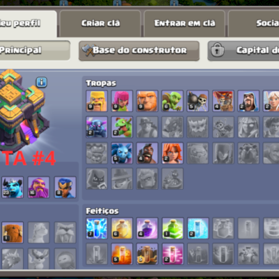 🏰 Conta CV14 Nível 54 👑 Heróis 26/21 • 🔨 4 Construtores