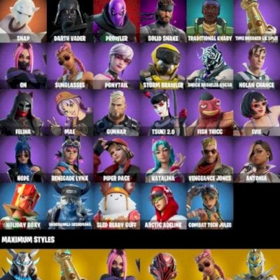[PC/PSN/NINTENDO] CONTA DE FORTNITE COM 35 SKINS & 850 V-BUCKS / SKINS RARAS/ OG