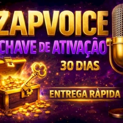 ZAPVOICE | CHAVE MENSAL | VERSÃO ATUALIZADA 3.18.4 | ENTREGA RÁPIDA