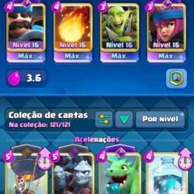 CONTA SEMI FULL - NVL DO REI 75 - NVL torre do rei 16 - 13000 troféus