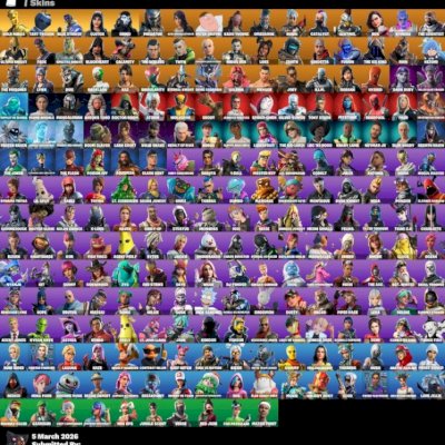 CONTA FORTNITE MUITO ANTIGA COM MUITOS ITENS RAROS