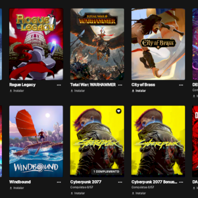 +340 Jogos na Epic (Cyberpunk, Spider-Man, Todos Batman Arkham, Hitman 3, etc)