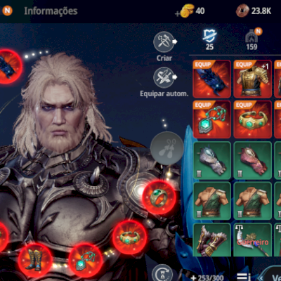 Conta MIR4 nova raça