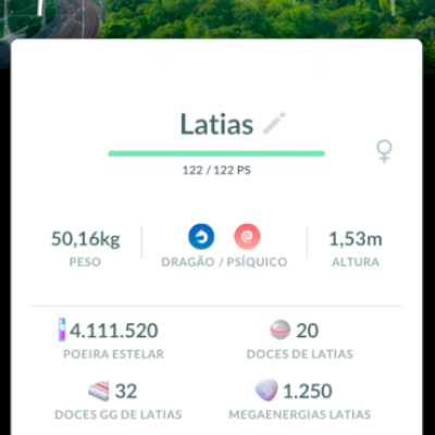 Casal LATIOS e LATIAS Shiny com fundo (Evento Jakarta) Pokemon-Go