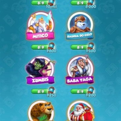 Conta com: 165 bilhões de moedas, 53 mil giros, vila 151.