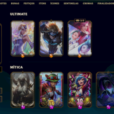 CONTA LOL COM 351 SKINS LVL640
