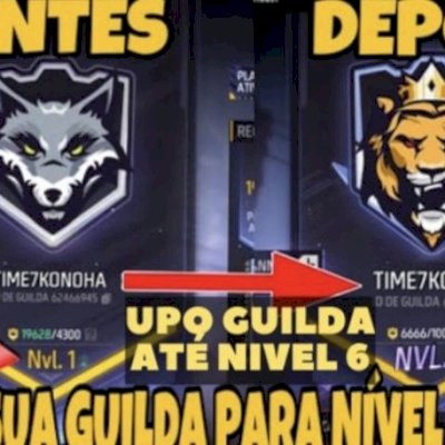 UPO SUA GUILDA NO FREE FIRE PARA O NIVEL 6 EM 24H