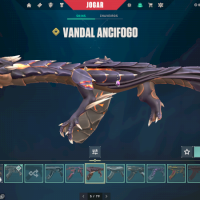 vendo conta de valorant 450,00 (valor negociavel pra sair hoje) muitas skins de