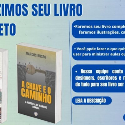 PRODUZIMOS SEU LIVRO COMPLETO EBOOK OU NORMAL - [PRODUÇÃO COMPLETA]