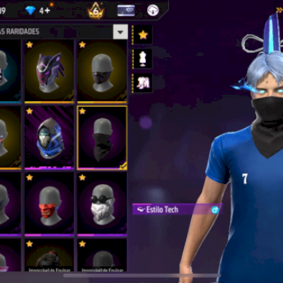 CONTA FREE FIRE LVL 78 SUPER RARA COM FITINHA, PASSE DO MANOMAX E DO THURZIN