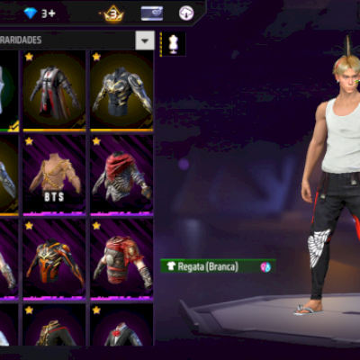 Vendo cinta de free fire completa muitos itens raros