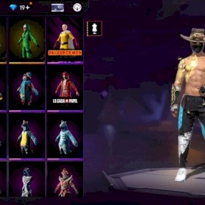 Conta Free Fire rara gemada