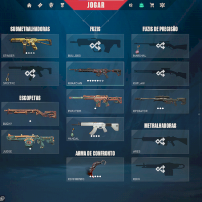 Conta Valorant unico dono, com 600+ reais gastos em skin!