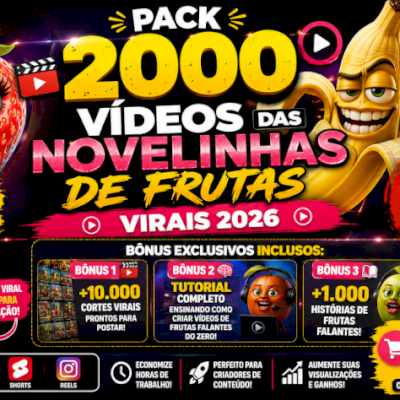 🍓+2k Vídeos das Novelinhas de Frutas Virais 2026 🍌 + BÔNUS EXCLUSIVOS | ENTREG