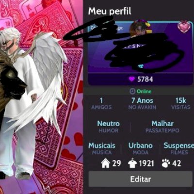 Conta lvl 47 masculina com itens crowns