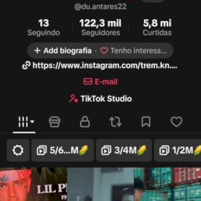 Conta com 100 mil seguidores