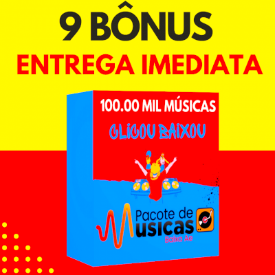 Pacote com 100 mil MUSICAS e MUSICAS Extended para DJS + 9 BONUS EXCLUSIVO