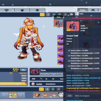 Conta Grand Chase Classic Top