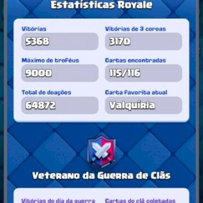 Conta Raríssima +8 anos Level 15 muitos recursos e cartas level 15