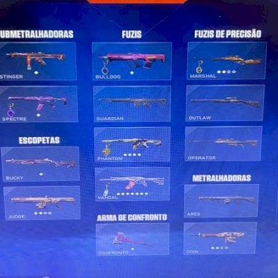 Conta de Valorant com skins