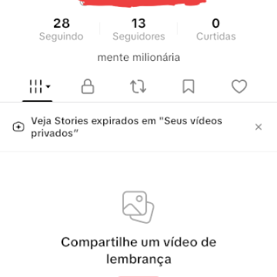 CONTAS TIK TOK