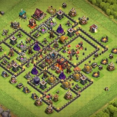 CV10 + 4 construtores + 1400 gemas + cc5 + nivel 63