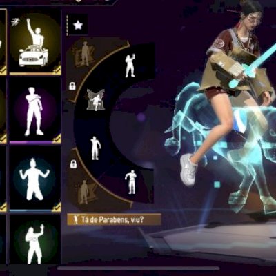 Conta de ff focada no masculino