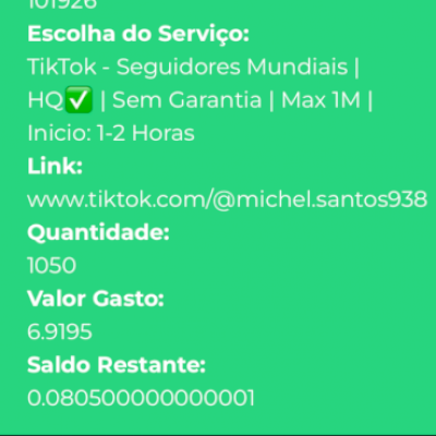 Painel para compra seguidores