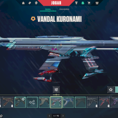 Conta de Vlorant 300 reais com skins muito raras