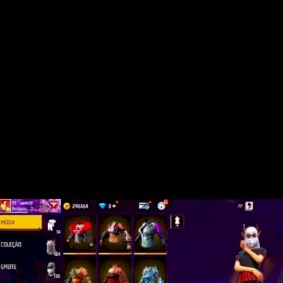 Vendo conta de fre fire muito gemada parei de joga