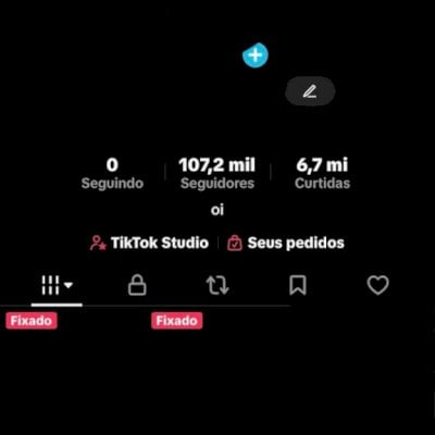 Conta top de tik tok com 100k de seguidores