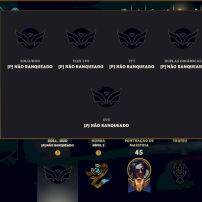 Unranked com 35 Champs e 53 Skins