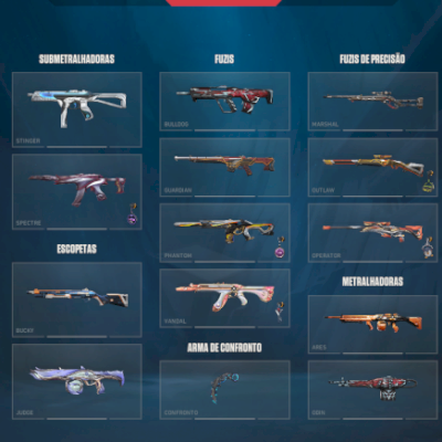 conta de valorant com mais de 3.5k gastos em skins