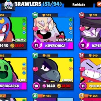 Contas brawl stars | Antiga 13K - 15K troféus