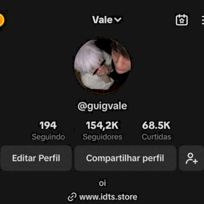 Conta Tiktok 150k seguidores, brasileiros.