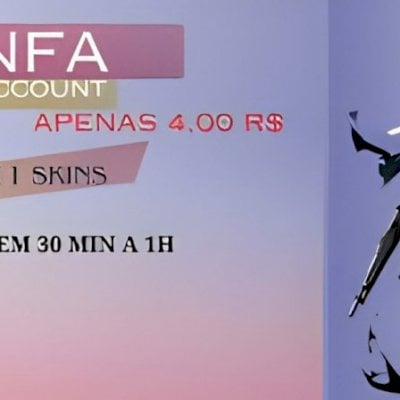 PACK DE CONTAS NFA ALEATORIAS DE 1 A 11 + SKINS