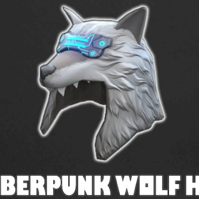 🔑Código Cyberpunk Wolf Hat 🐺