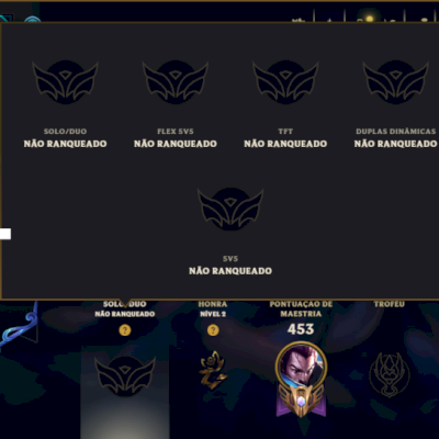 Unranked com 130 Champs e 230 Skins ( MID / JG / ADC )
