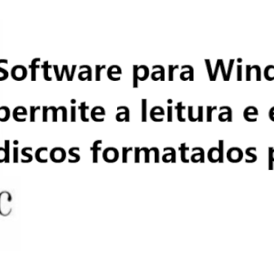 TransMac - Copie discos do Windows para Macintosh