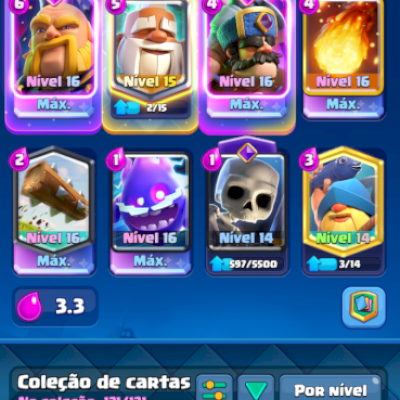 🔥 CONTA CLASH ROYALE 2018 SUPER RARA — 6 CARTAS NÍVEL 16 + 1,5M DE OURO + 15K