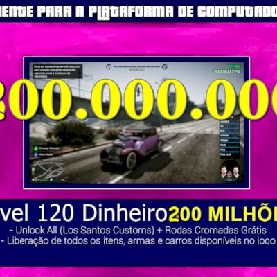 Gta V Online Pc - Dinheiro E Level $200milhões