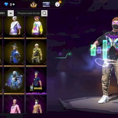 CONTA DE FREE FIRE BOA PARA INICIAR COM ALGUNS ITENS LEGAIS/ VEM NELA