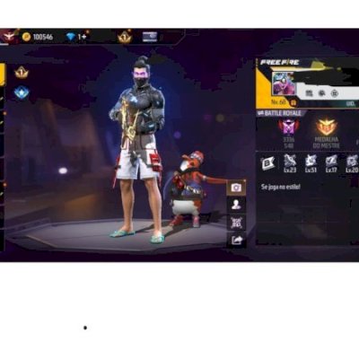 CONTA FREE FIRE TANTO MASCULINO QUANTO FEMININO