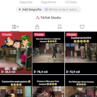 Conta chavinhos videos 4k de seguidores