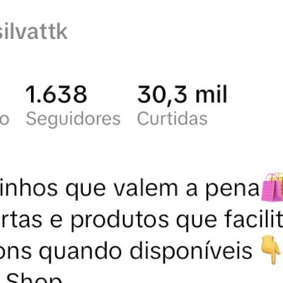 Conta TikTok com 1600 Seguidores